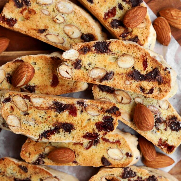 chocolate toasted almond biscotti