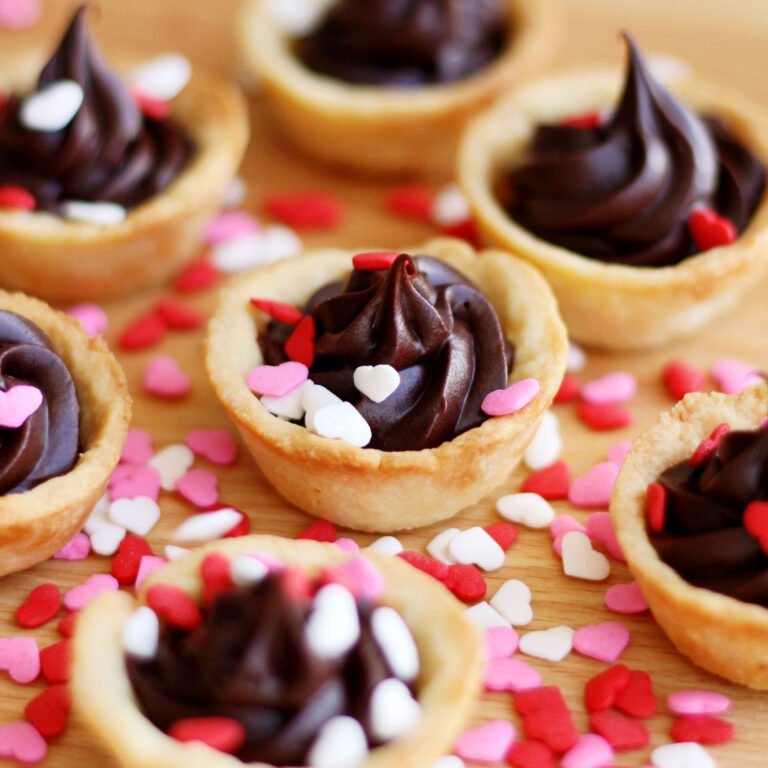 Spiked Dark Chocolate Ganache Tarts