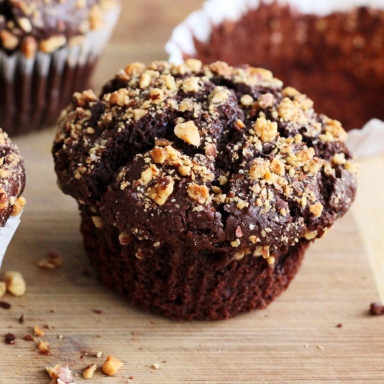 triple chocolate muffins