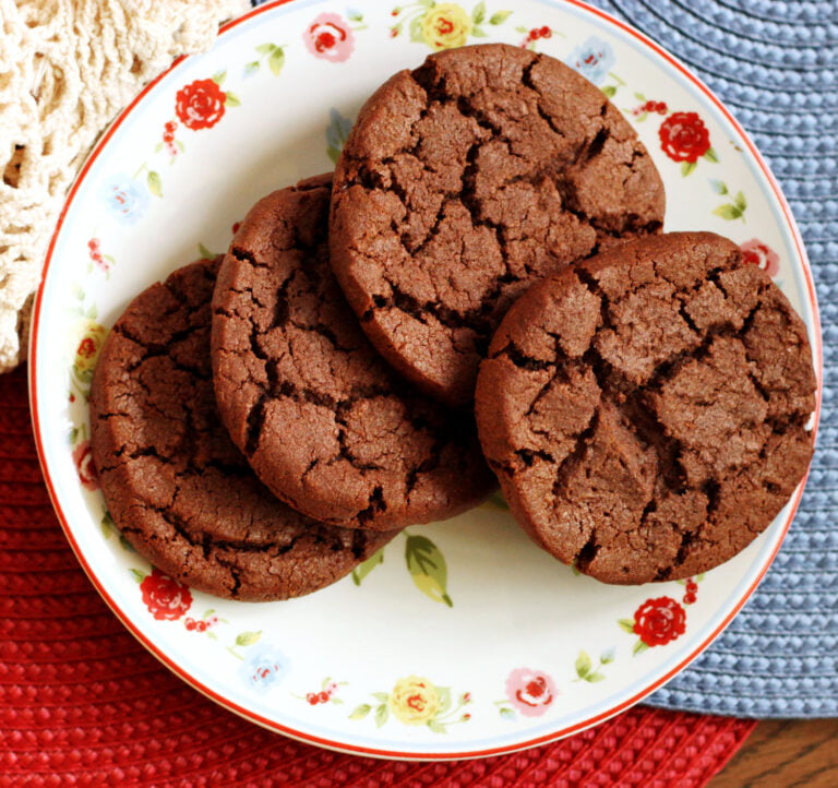 Dark Chocolate Slice & Bake Butter Cookies