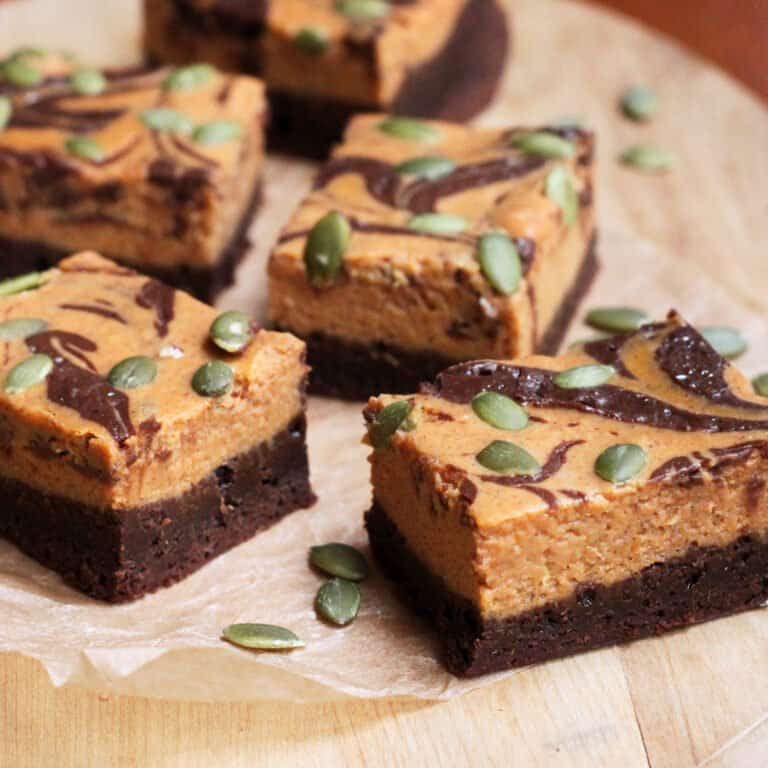 Pumpkin Pie Swirl Brownies