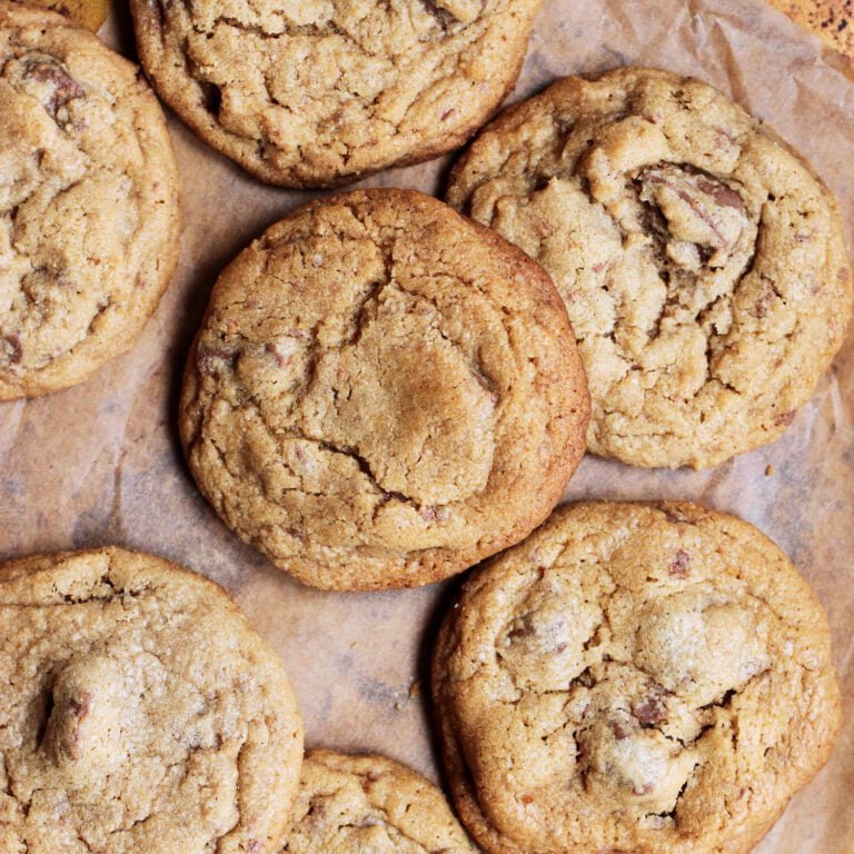 Chewy Milk Chocolate Chunk Peanut Butter Cookies