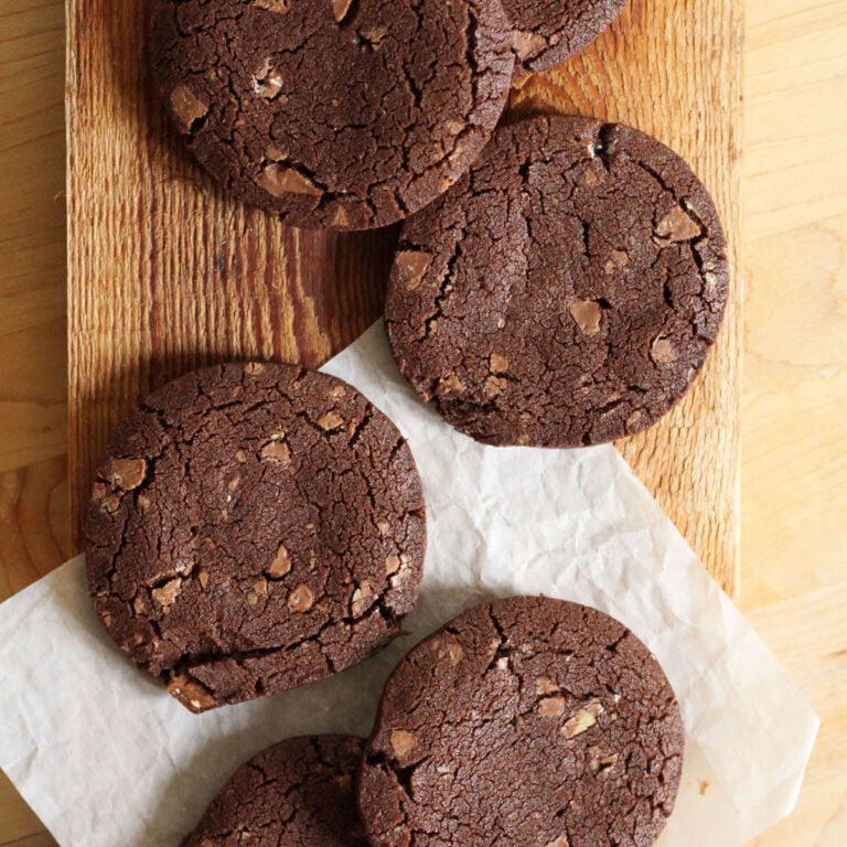 Chocolate Slice Sable Cookies