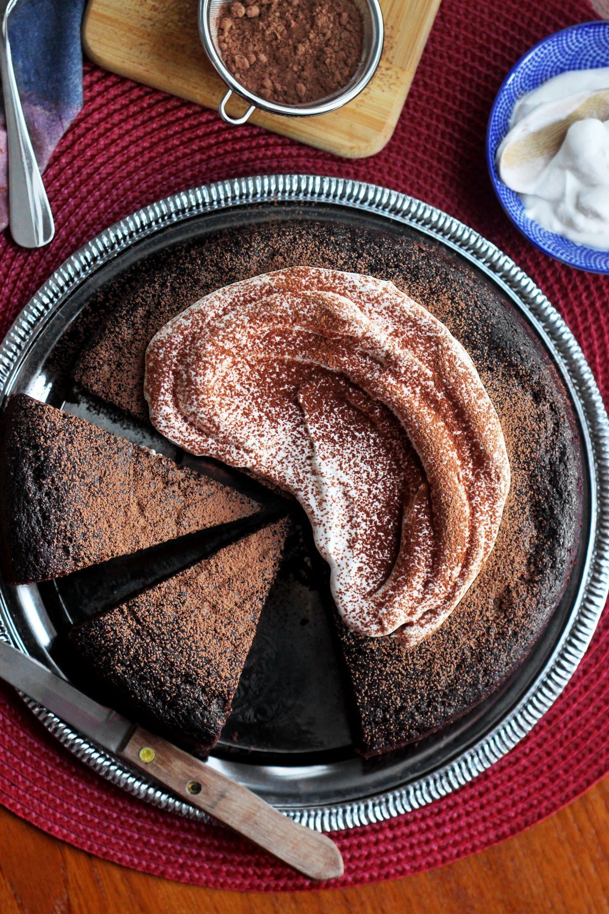 one bowl sour cream chocolate cake