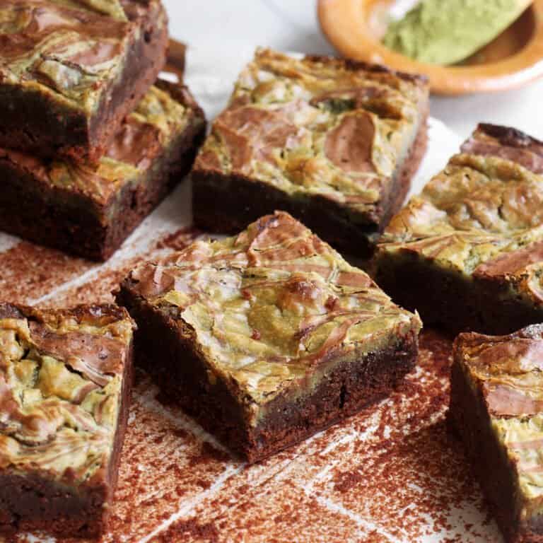 Matcha Green Tea Latte Brownies