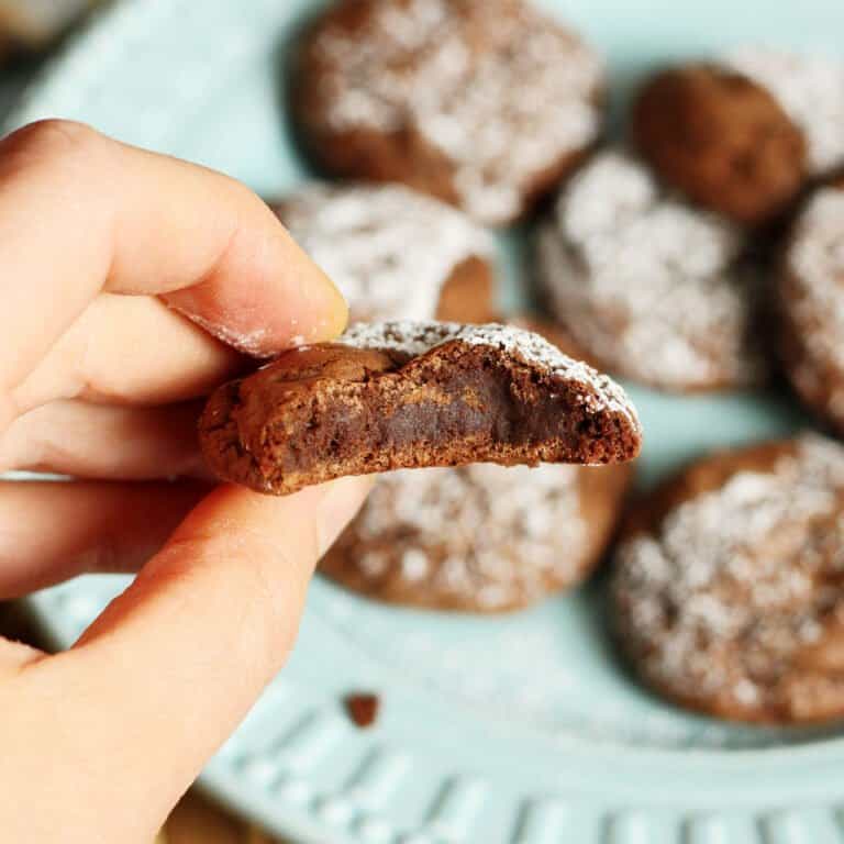 Chocolate Peppermint Fudge Cookies