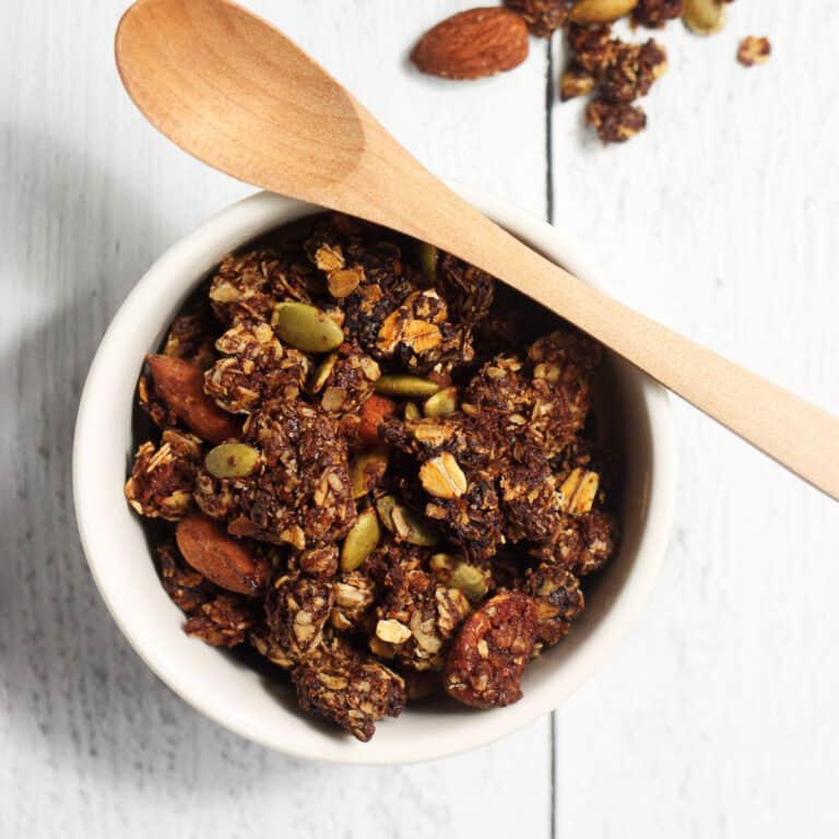 Chocolate Honey Nut Granola Clusters