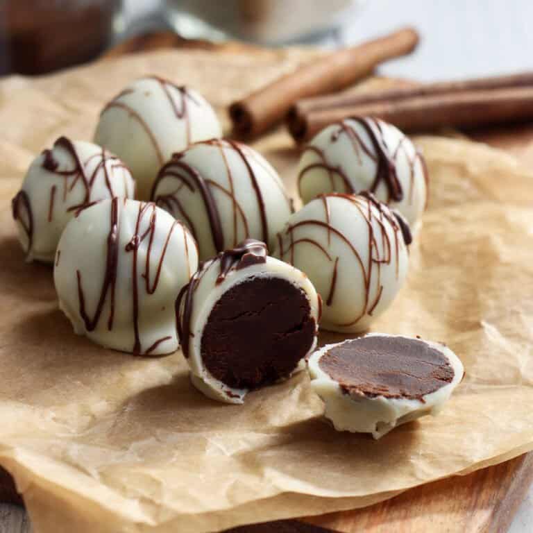 Silky Dark Chocolate Gingerbread Truffles