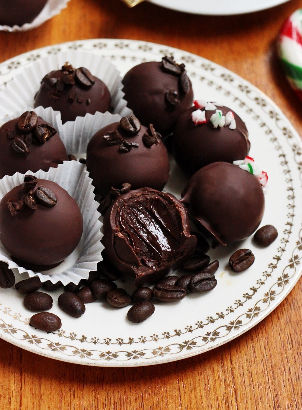 peppermint chocolate truffles