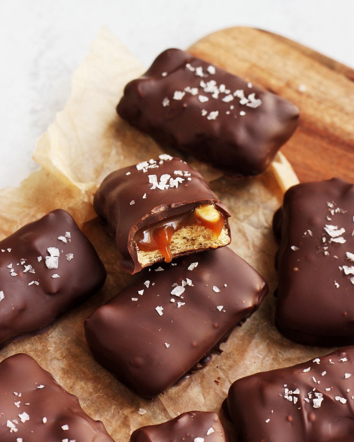 homemade snickers twix bars