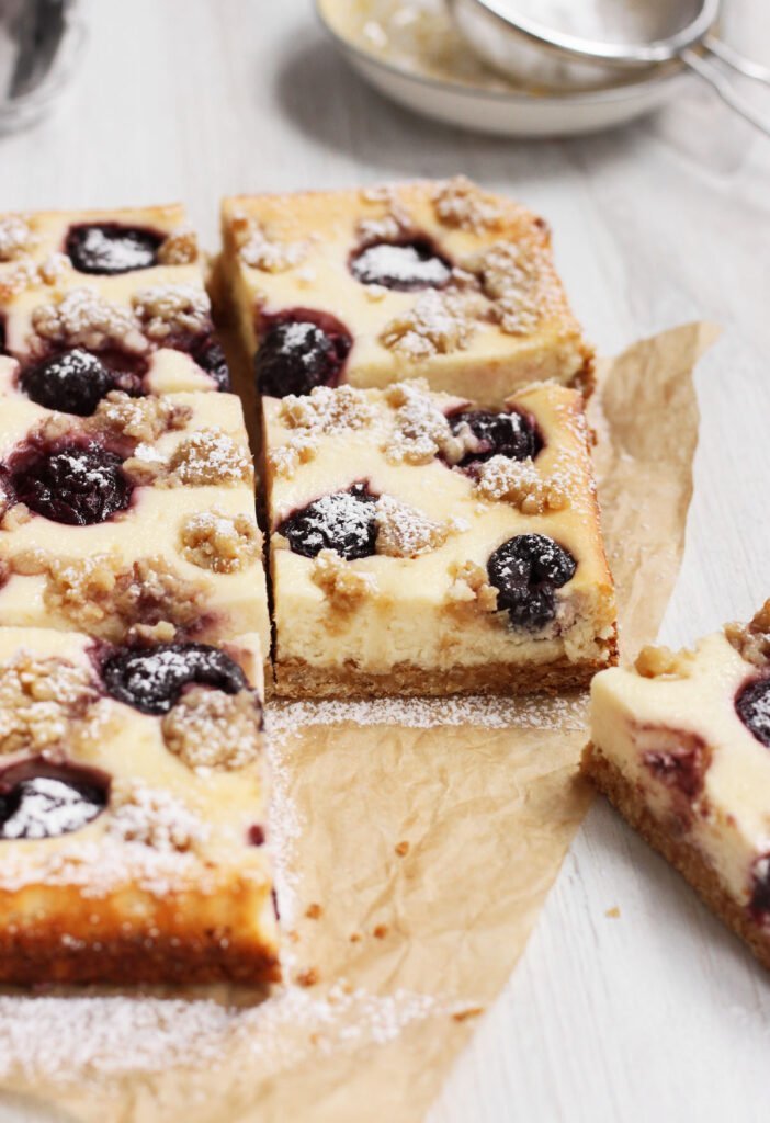 cherry cheesecake bars