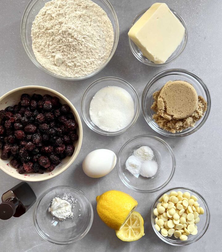lemon blueberry cookies ingredients