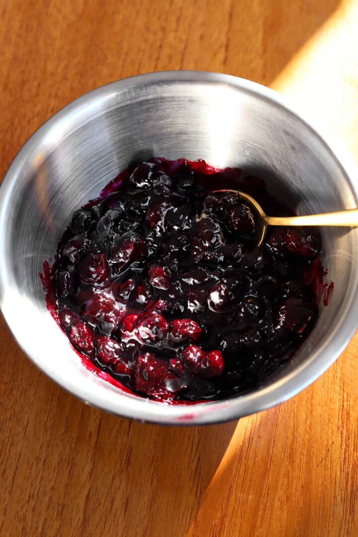 blueberry compote for lemon blueberry cookies