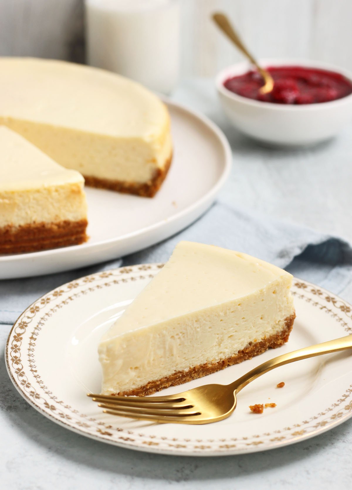 perfect vanilla cheesecake