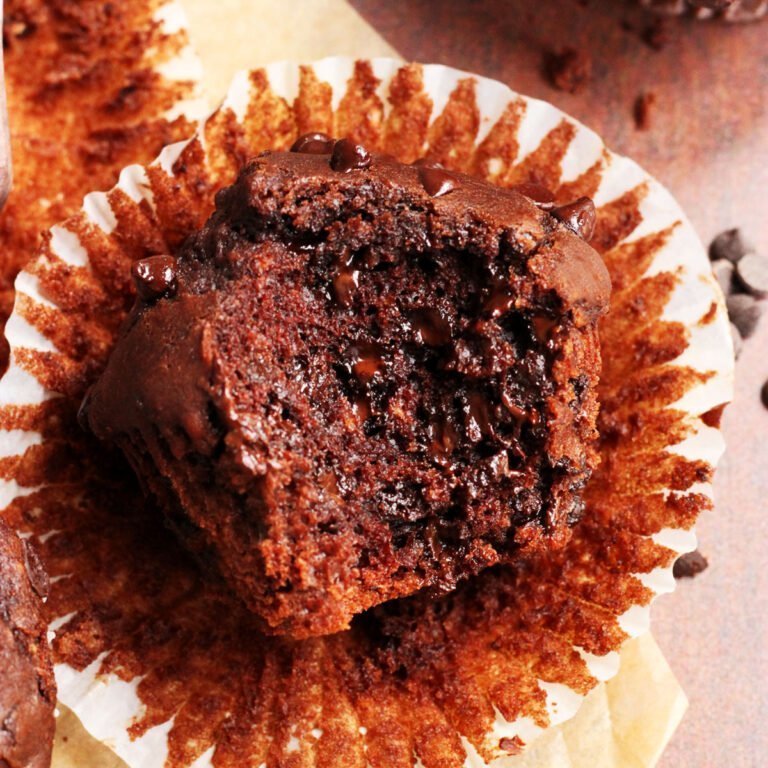double chocolate chip muffins