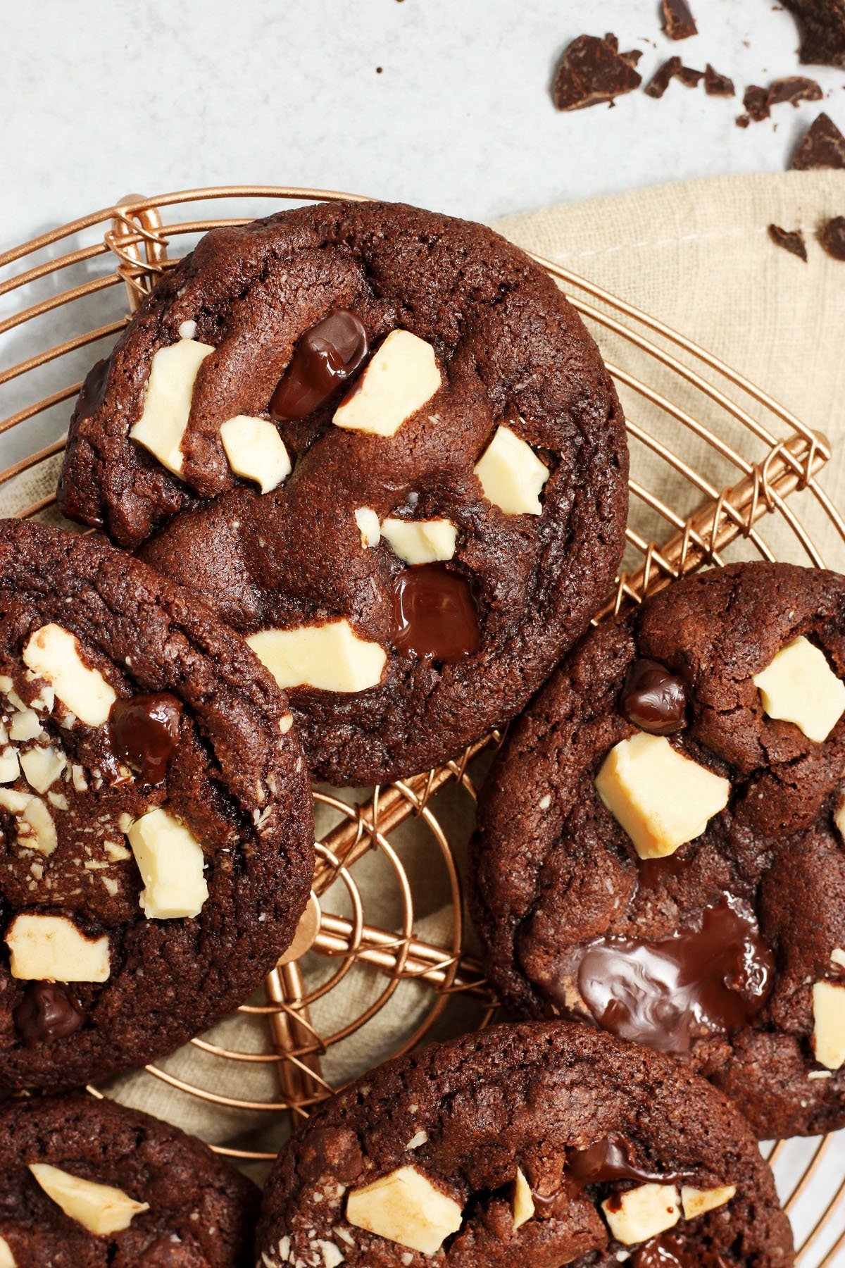 triple chocolate cookies