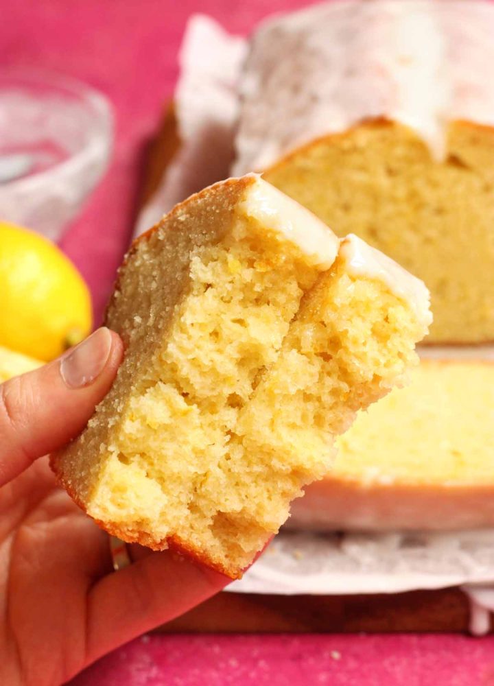 starbucks lemon loaf recipe in hand