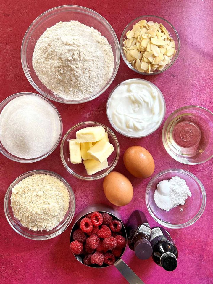 raspberry almond cake ingredients