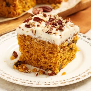 pumpkin cake with cream cheese frosting