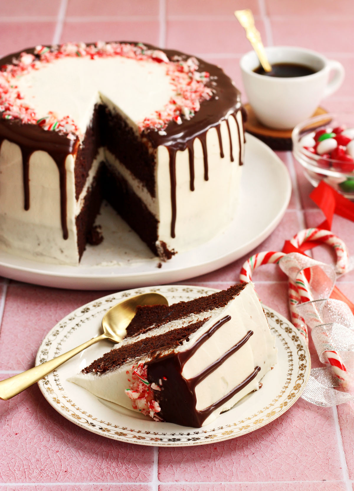 chocolate peppermint cake