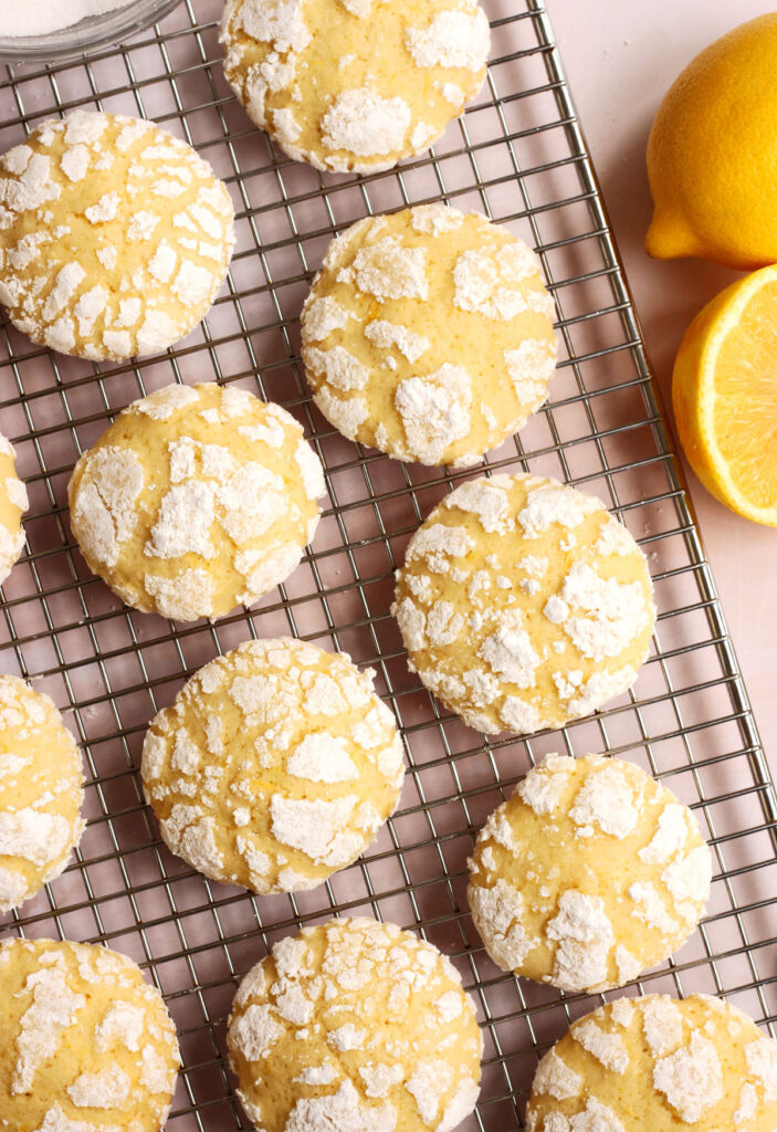 lemon crinkle cookies