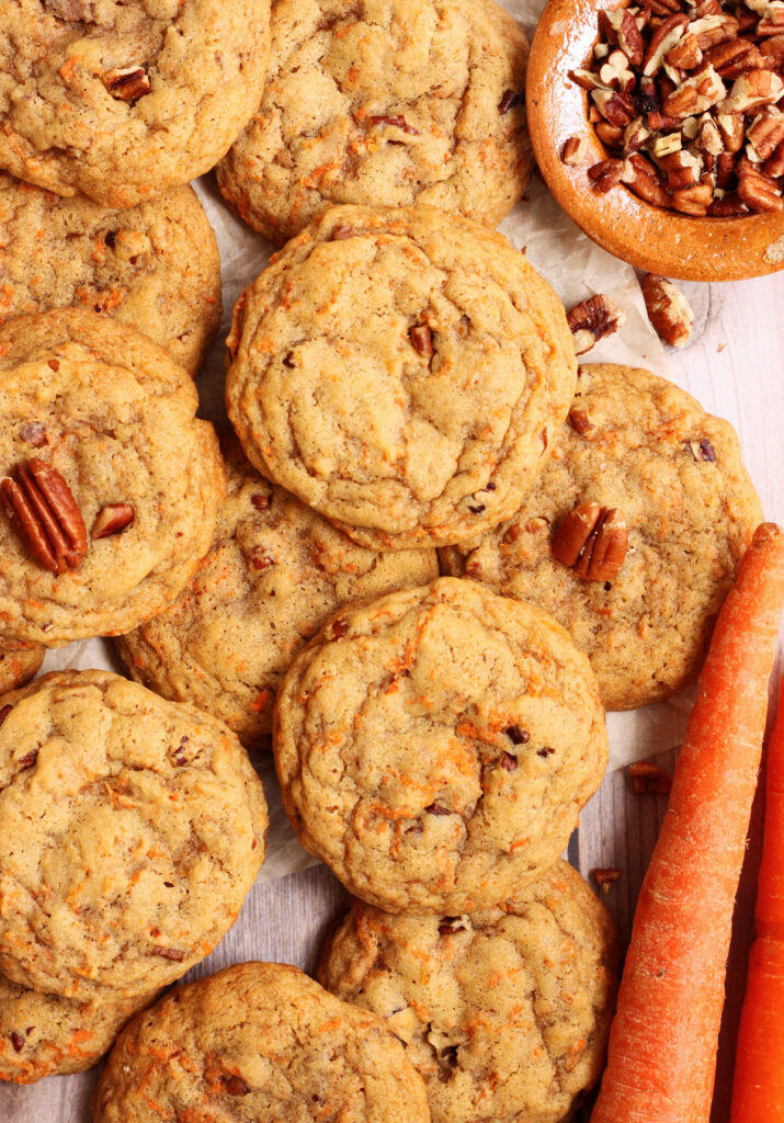 brown butter carrot cake cookies