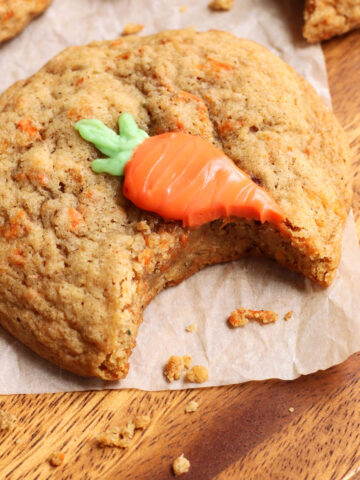 brown butter carrot cake cookies