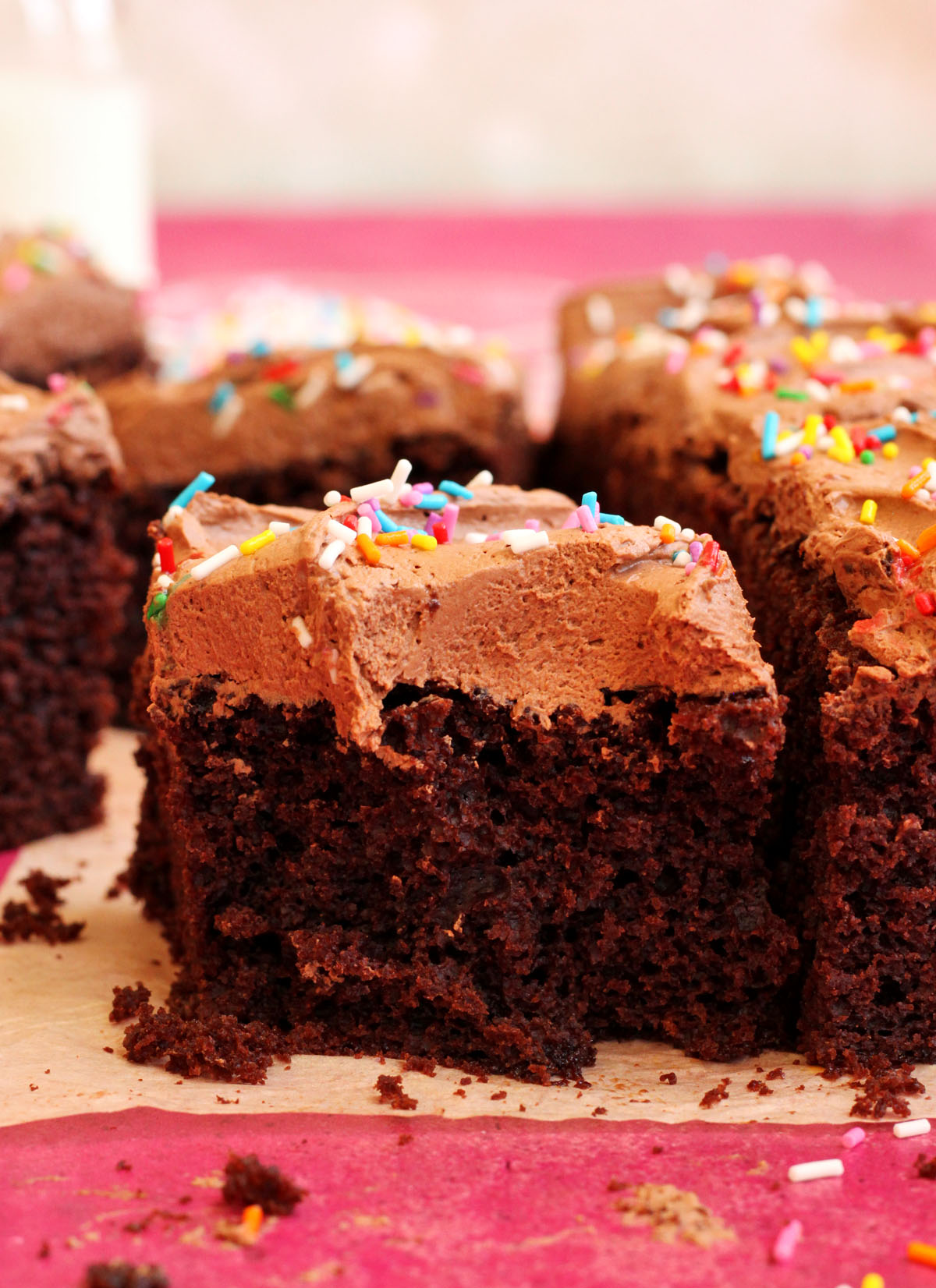 EASY One Bowl Chocolate Sheet Cake - Scientifically Sweet