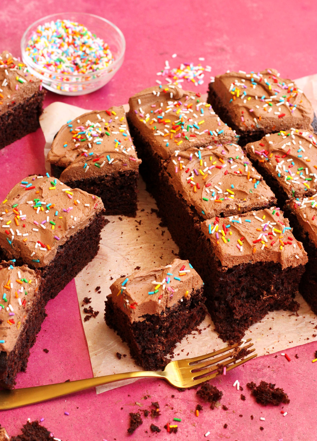 EASY One Bowl Chocolate Sheet Cake - Scientifically Sweet