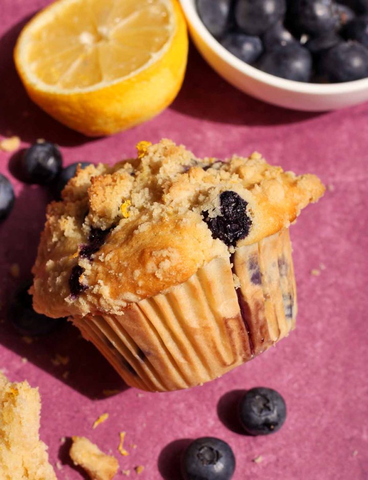 lemon blueberry streusel muffins