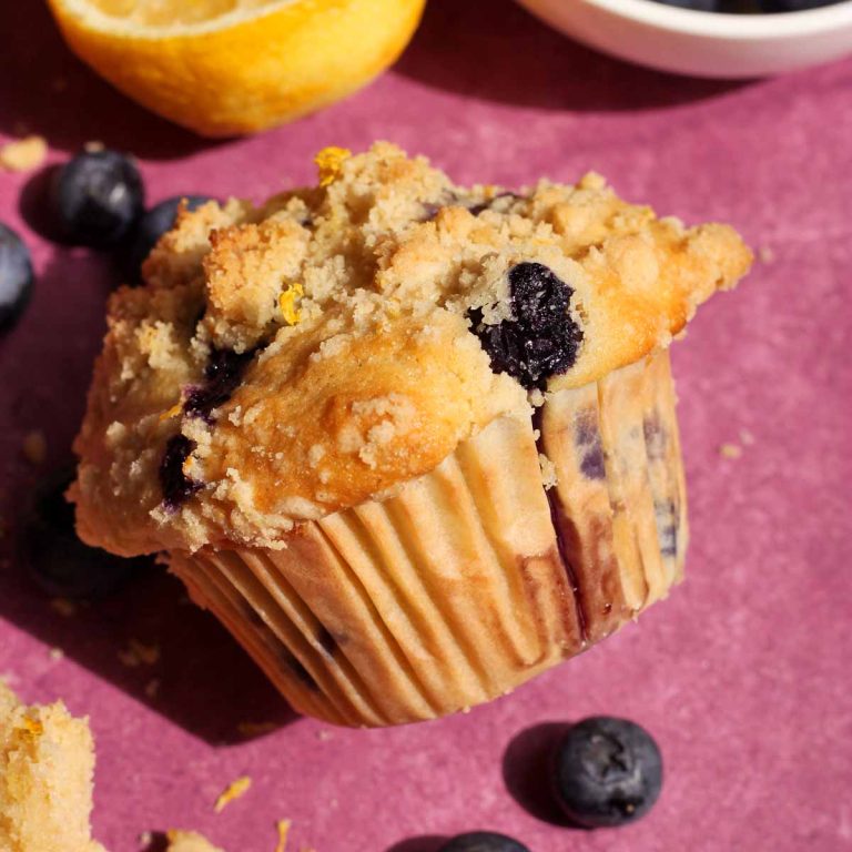 lemon blueberry streusel muffins
