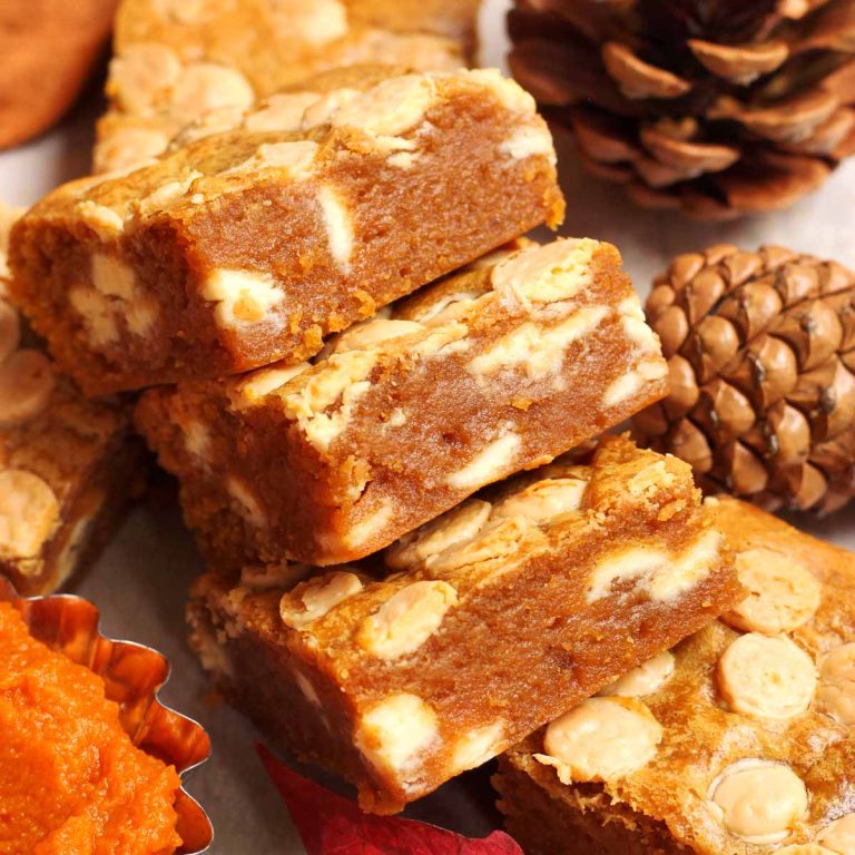 pumpkin blondies