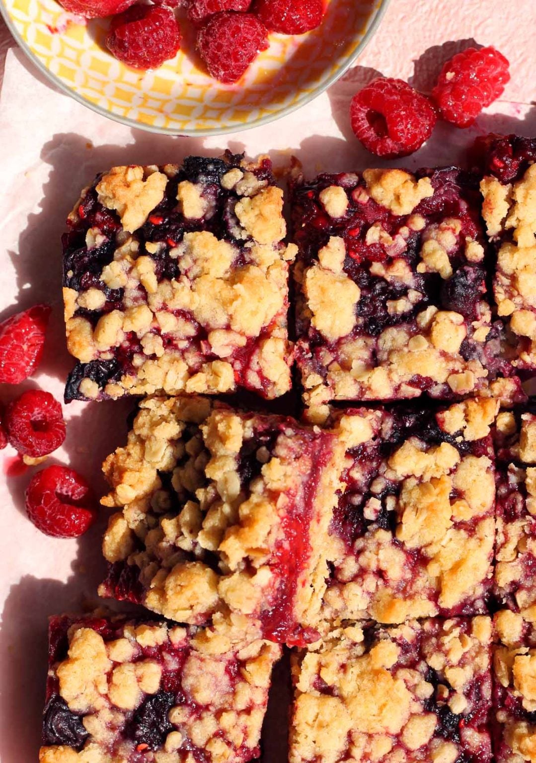 THE BEST Mixed Berry Crumble Bars - Scientifically Sweet