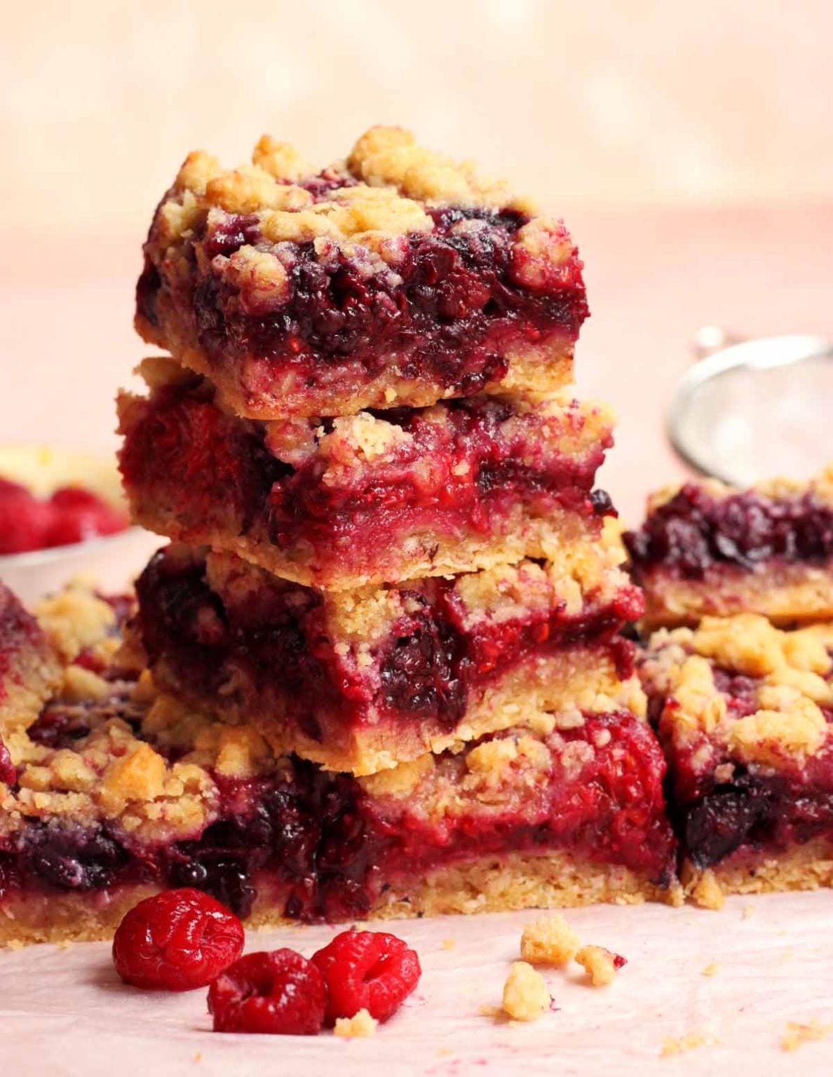 THE BEST Mixed Berry Crumble Bars - Scientifically Sweet