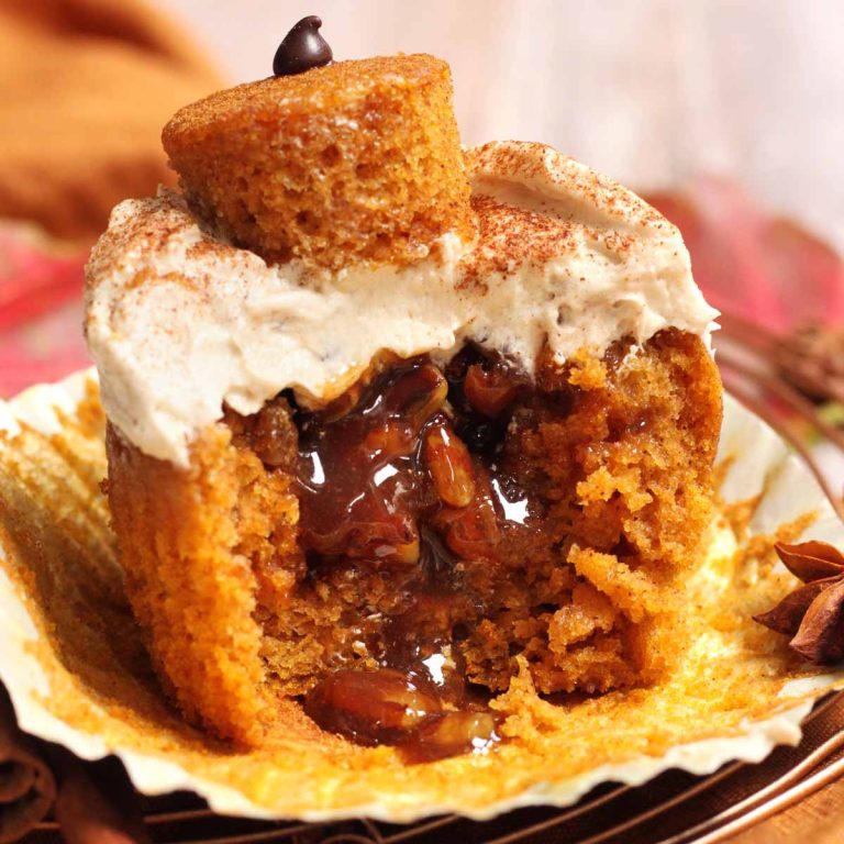 pecan pie pumpkin cupcakes