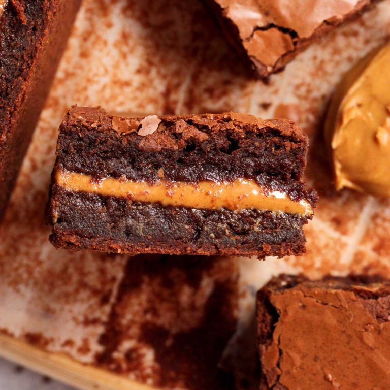 peanut butter stuffed brownies