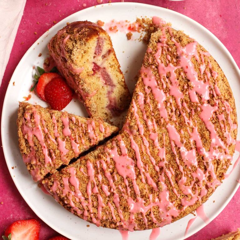 Maple Strawberry Coffee Cake