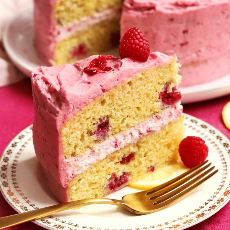 lemon raspberry layer cake