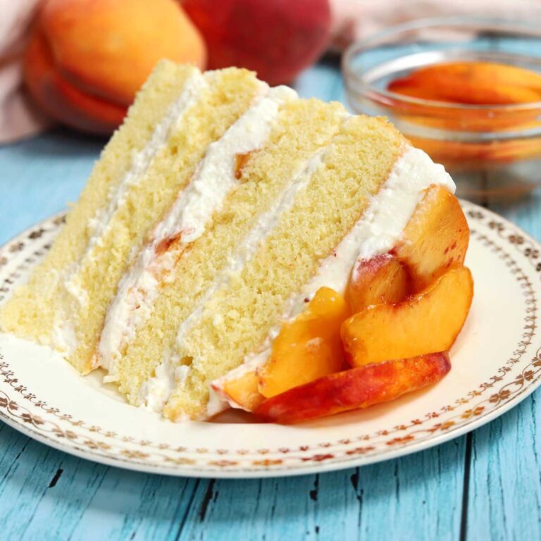 peaches and cream cake