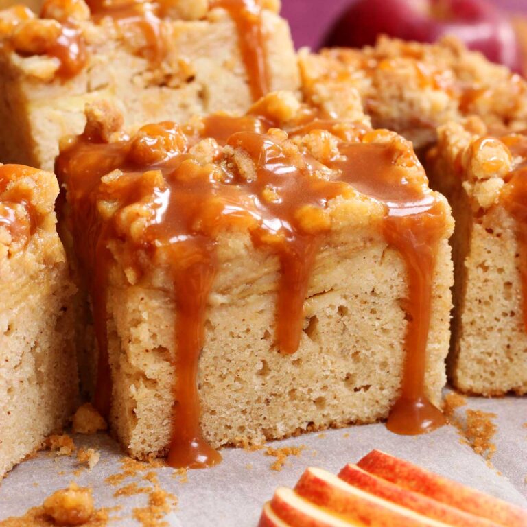 brown butter caramel apple crumb cake