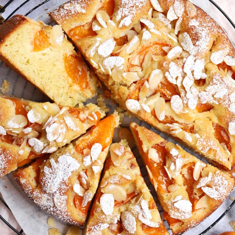 apricot almond olive oil cake