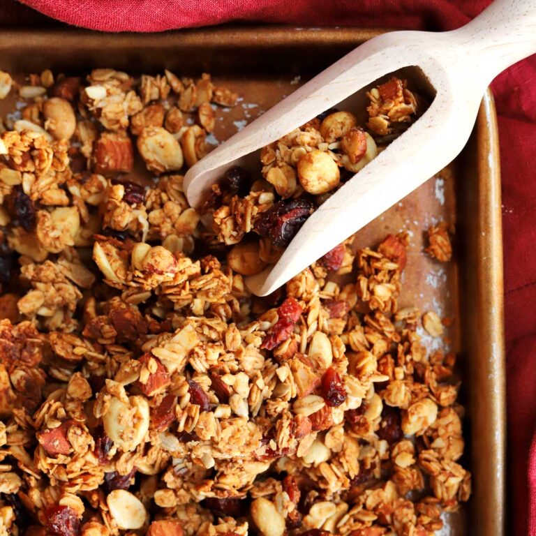 peanut butter and jelly granola