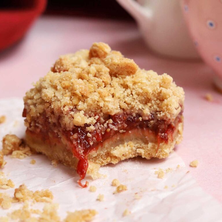 Strawberry Crisp Bars