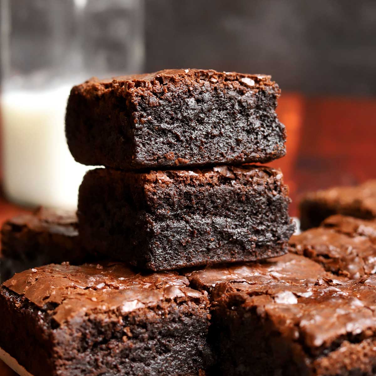 THICK Cocoa Brownies - Scientifically Sweet