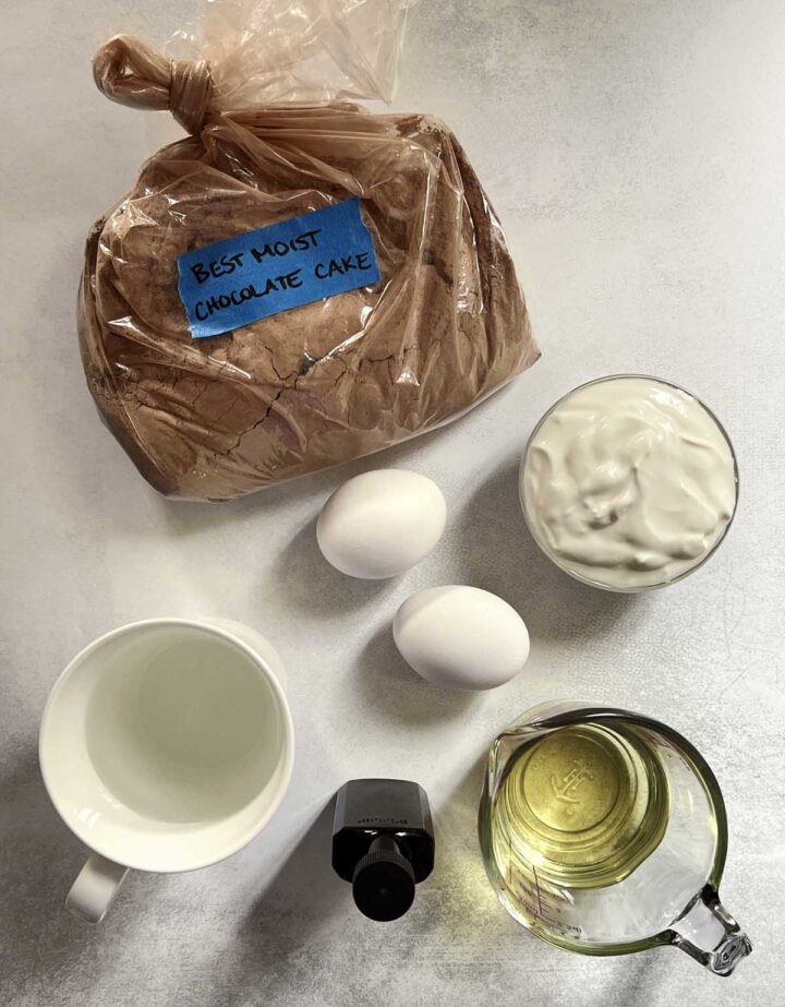 chocolate cake mix ingredients
