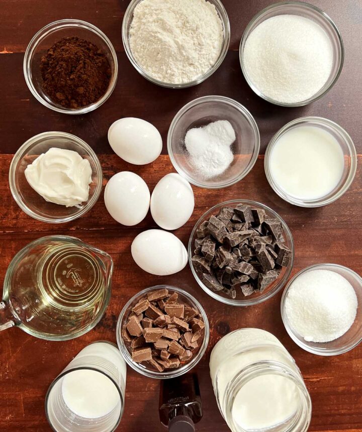 chocolate mousse cake ingredients