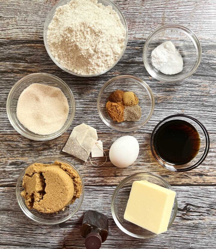 vanilla maple chai latte cookies ingredients