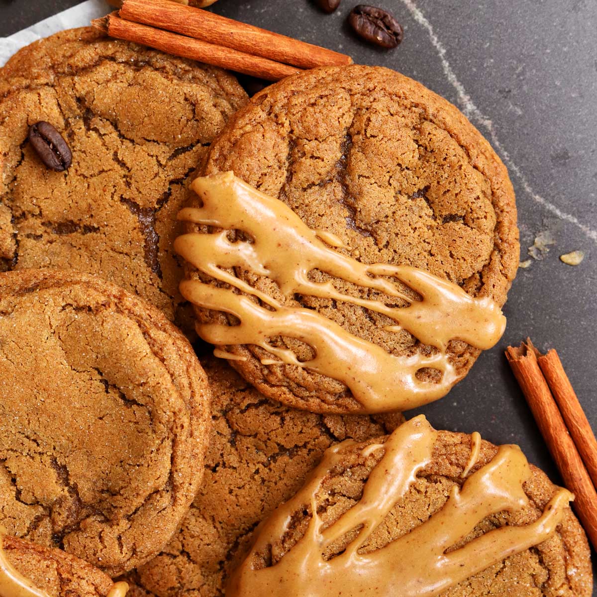 Soft Gingerbread Latte Cookies - Scientifically Sweet