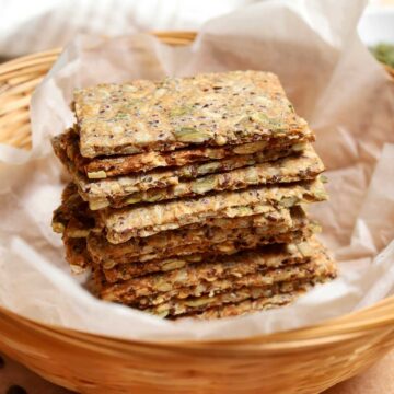 homemade super seed crackers