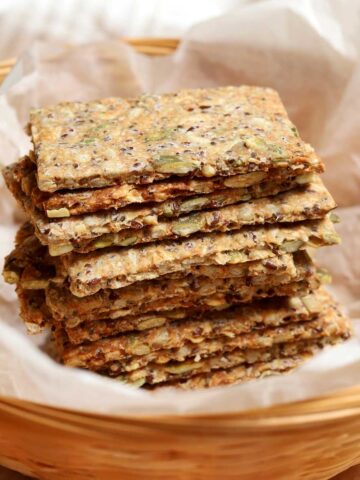 homemade super seed crackers